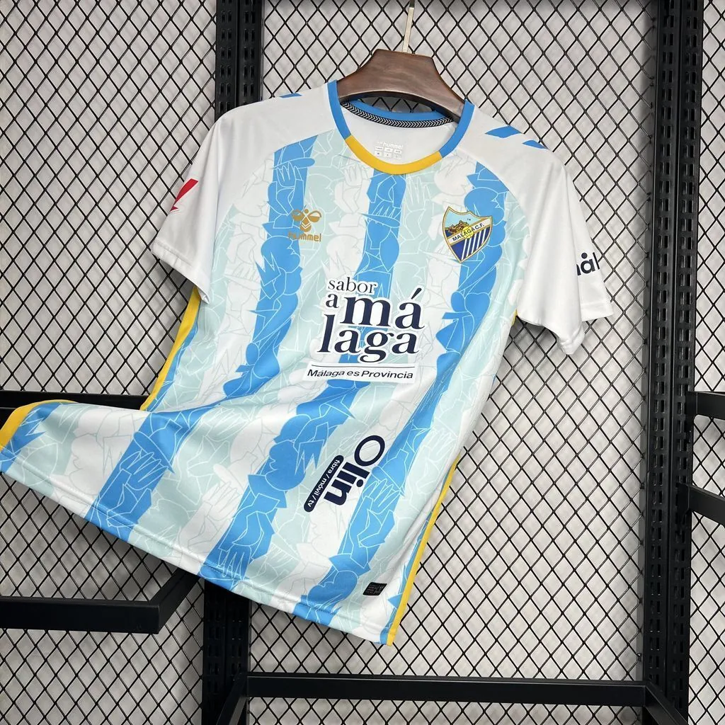 24-25 Malaga Home Kit Football Apparels Sport AAAAJersey Yupoo 5