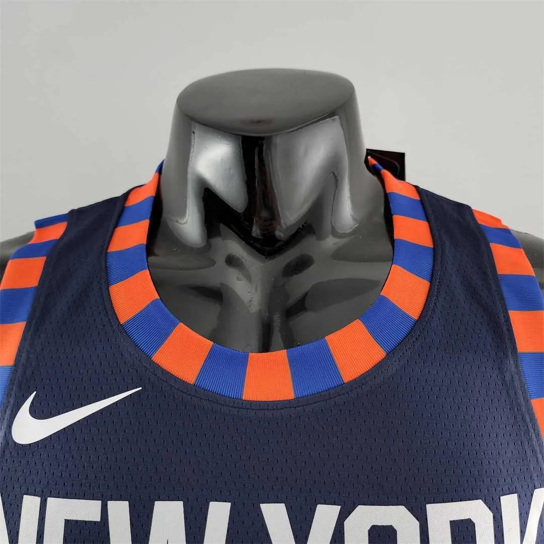New York Knicks RANDLE #30 Striped NBA Jersey 4