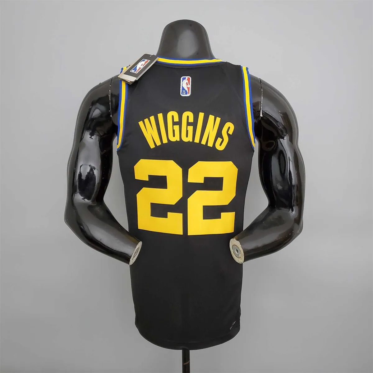 2022 75th Anniversary Wiggins #22 Warriors City Edition Black 6