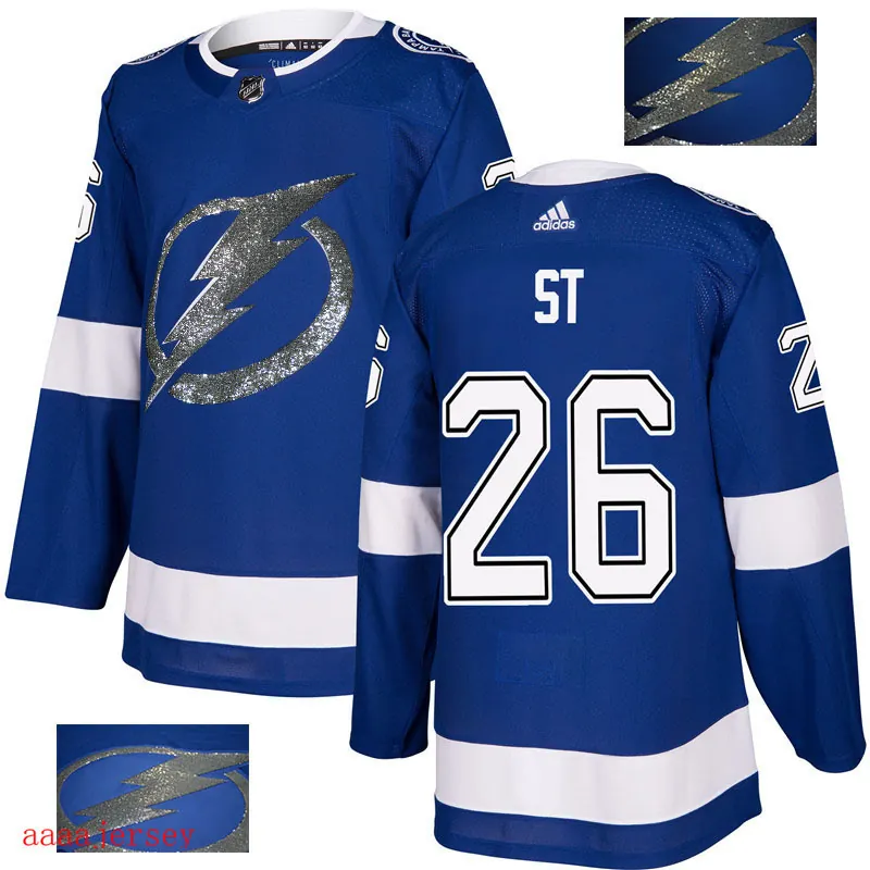 2018 Tampa Bay Lightning ice hockey jersey M-3XL 坦帕湾闪电队时尚亮片款冰球服 10