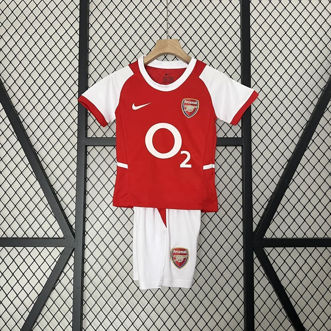 02-04 Arsenal Home Retro Kids Kits Children Shirt Cheap Jerseys Yupoo 10