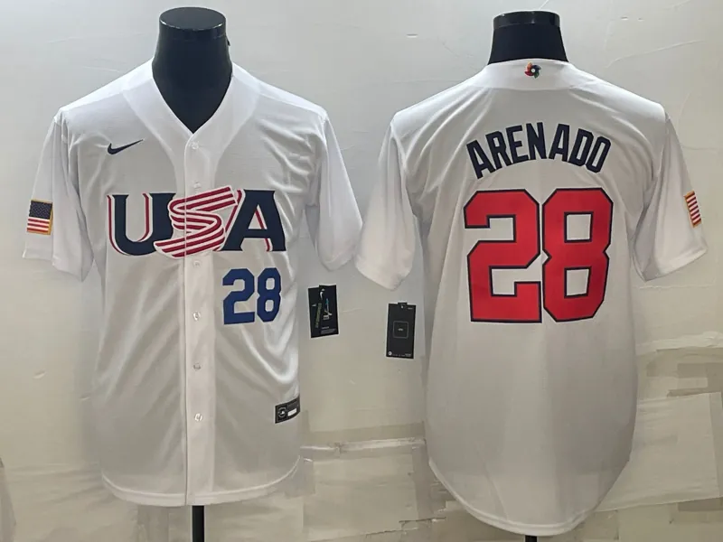 USA 2023 World Cup Baseball Jerseys 58