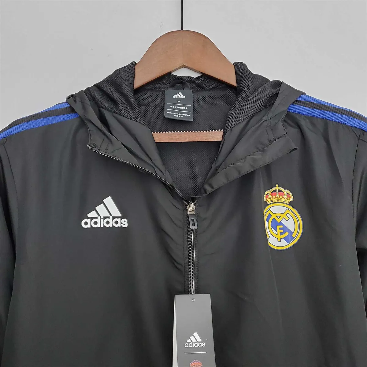 22-23 Real Madrid black windbreaker 3