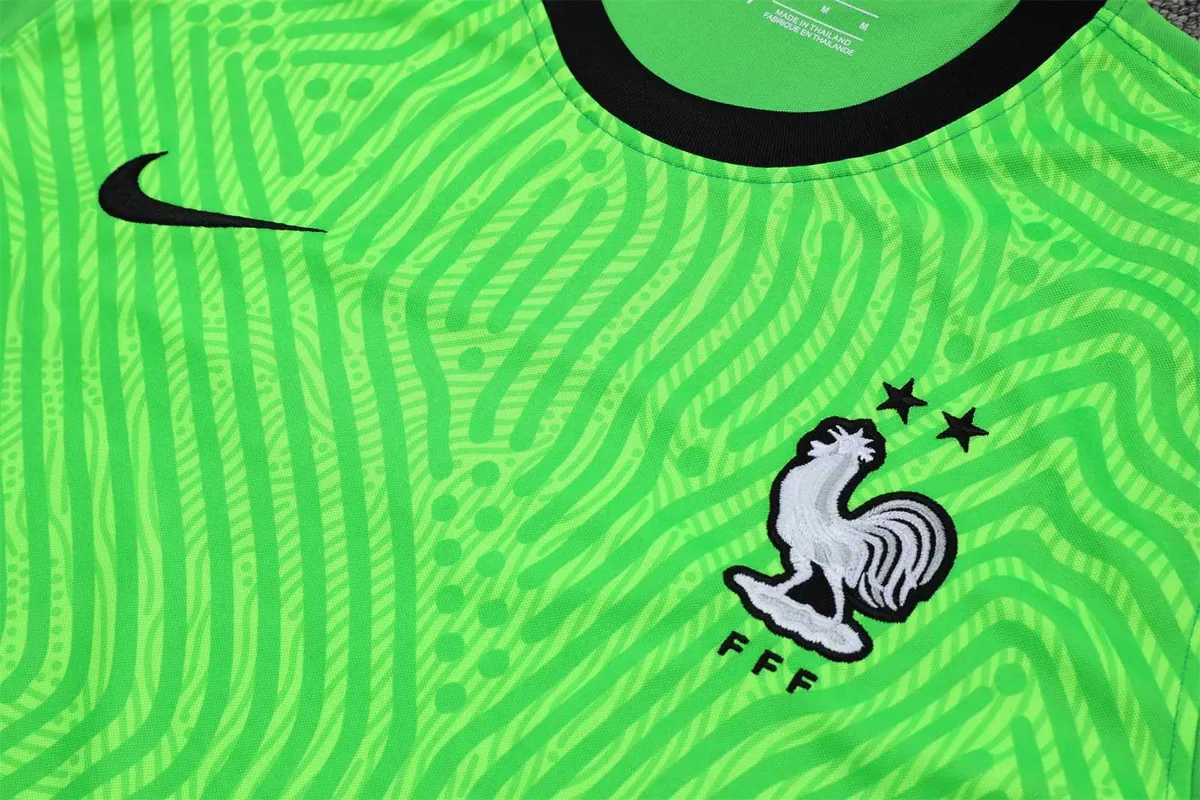 2021 France green goalkeeper long sleeve 5