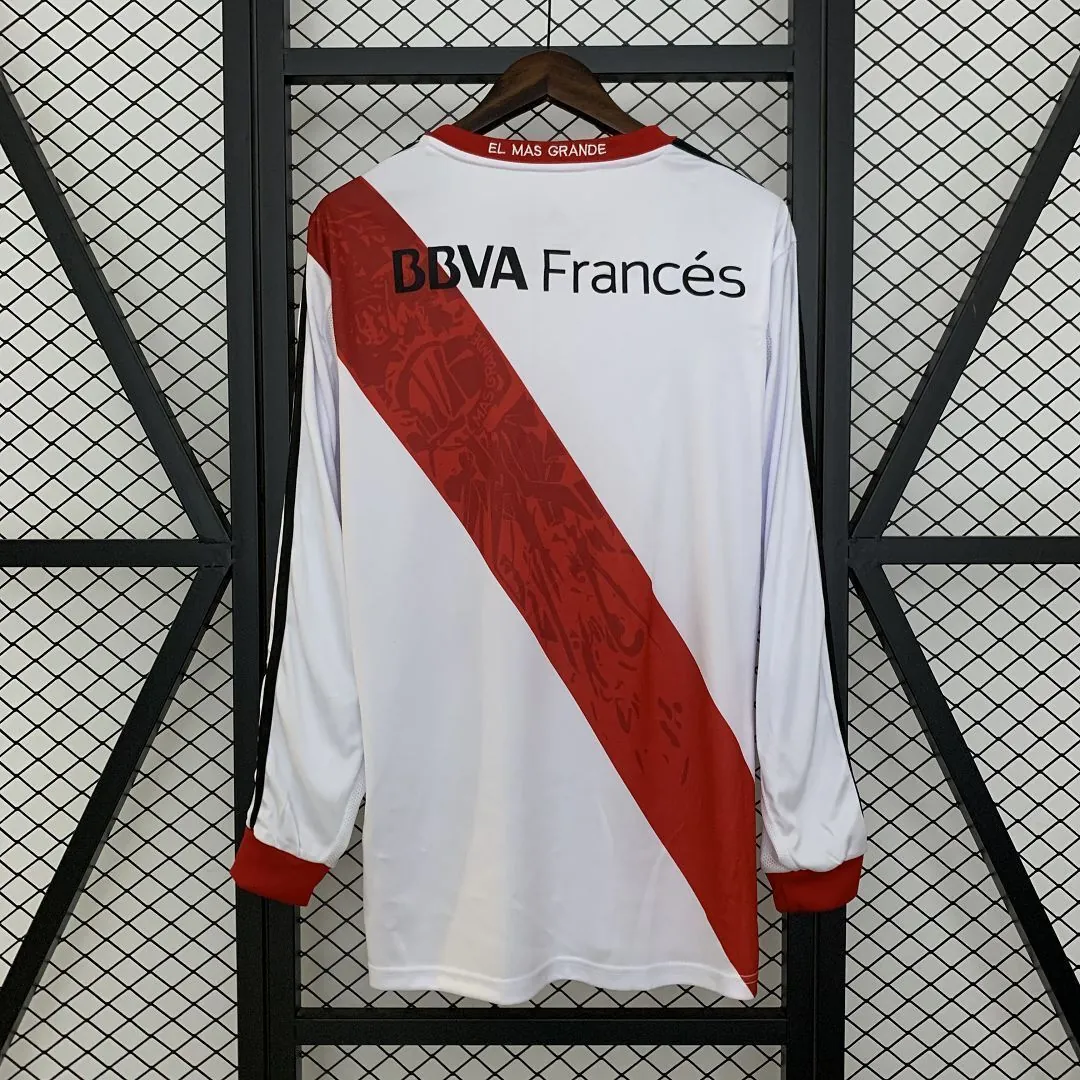 13-14 River Plate Home Retro Long Sleeve Kit Vintage Shirt AAAAJersey Dropship Yupoo 6