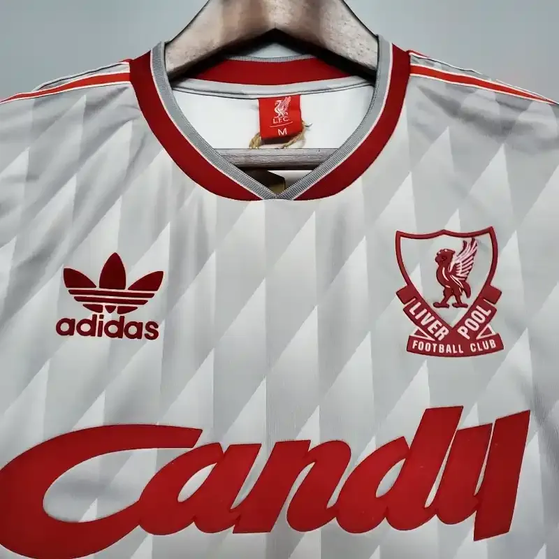 89-91 Retro Liverpool Soccer Jersey Away S-2XL 8