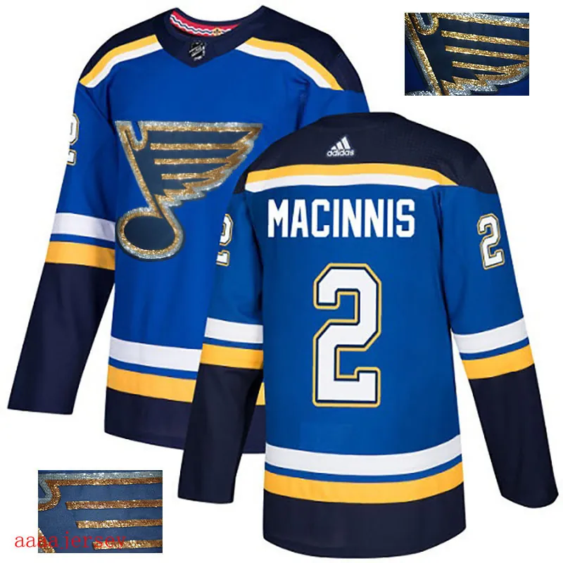 2018 St. Louis Blues ice hockey jersey M-3XL 圣路易蓝调队时尚亮片款冰球服 35