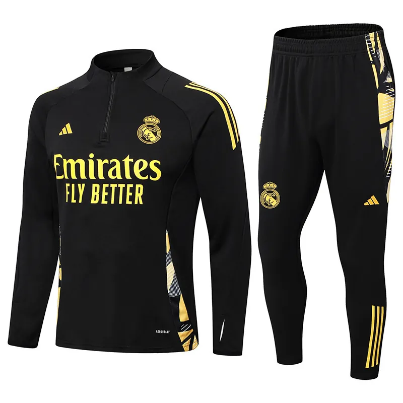 24-25 Real Madrid Long Sleeve Training Suit Football Shirts 3