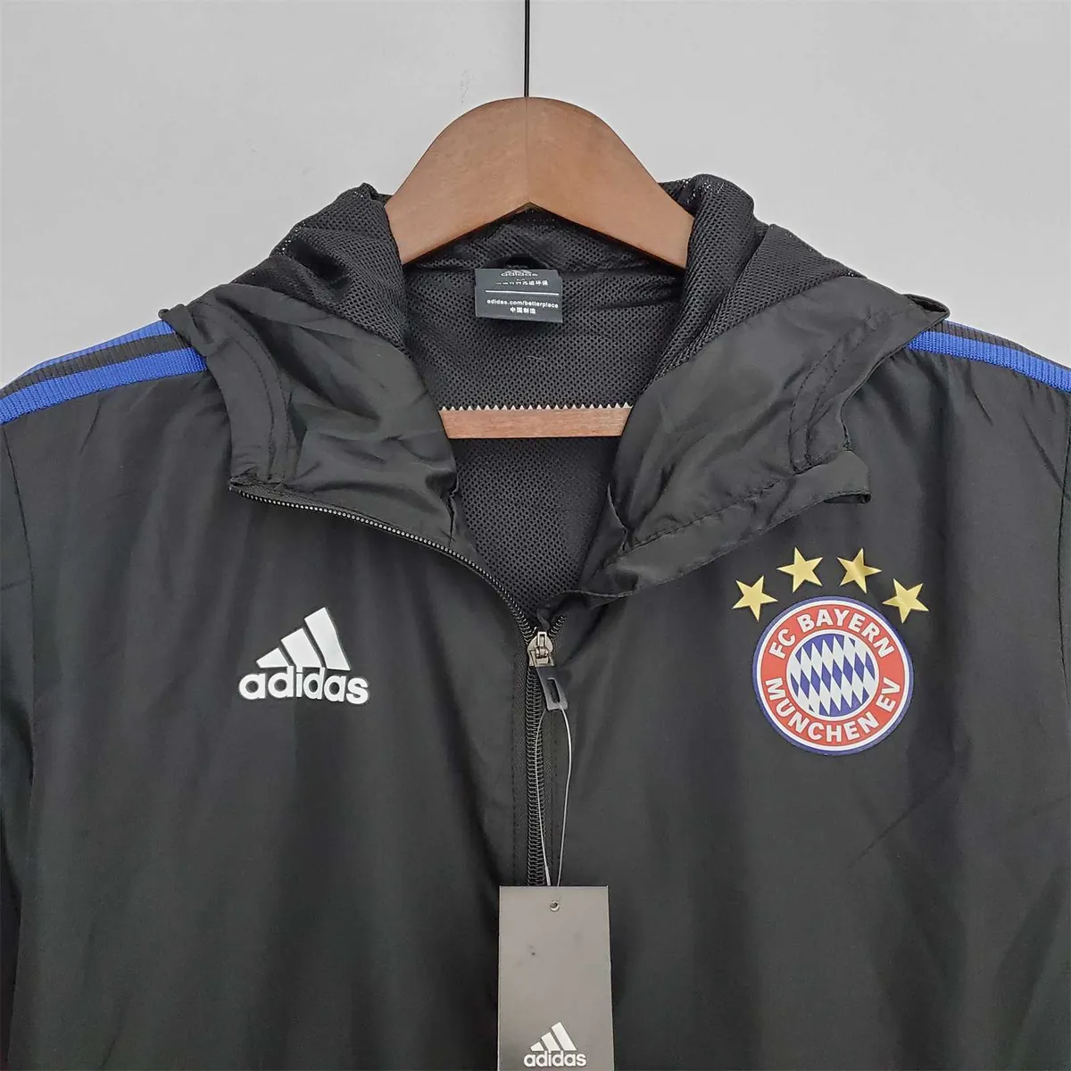 22-23 Bayern black windbreaker 5