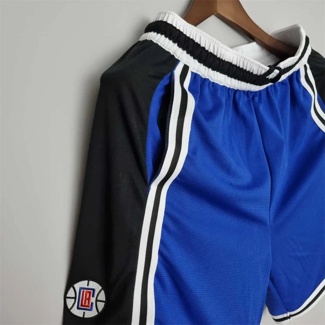 2022 Los Angeles Clippers NBA US Training Shorts Blue Black 5