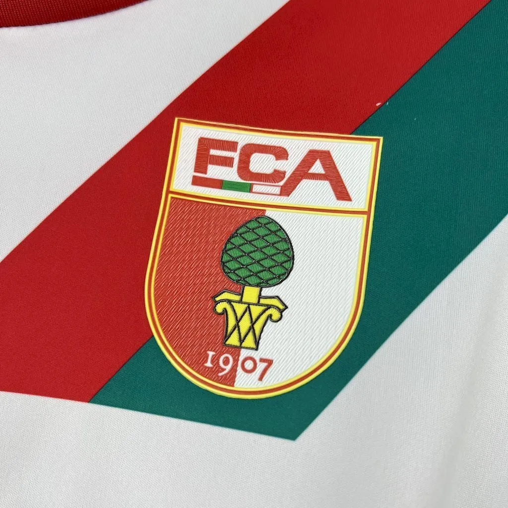 25-26 Augsburg Home Shirt Football Uniforms AAAAJersey Supply Yupoo 5