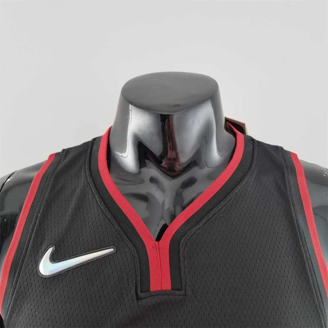 75th Anniversary Miami Heat OLADIPO#4 black NBA Jersey 1