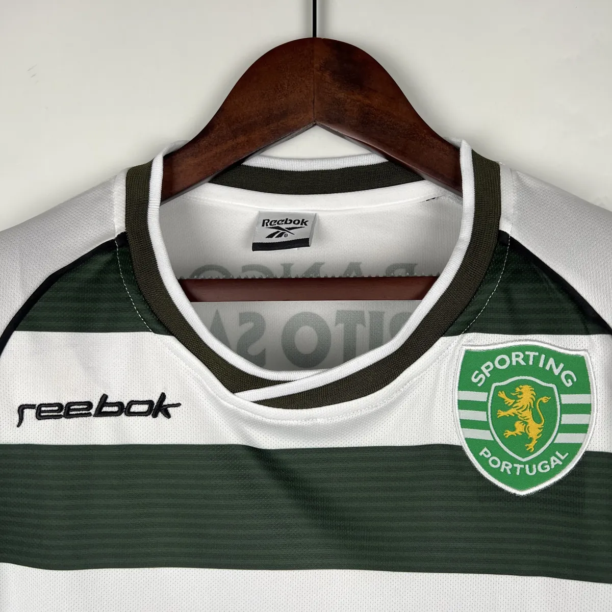 01-03 Sporting Lisbon Home Retro Kit Long Sleeve Vintage Shirt Soccer Jerseys Yupoo 1