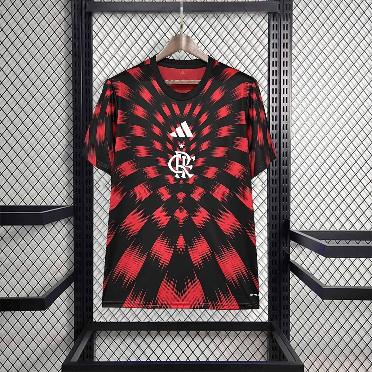 25-26 Flamengo Pre-Match Red Kit Soccer T-Shirt AAAAJersey Supplier Yupoo 6