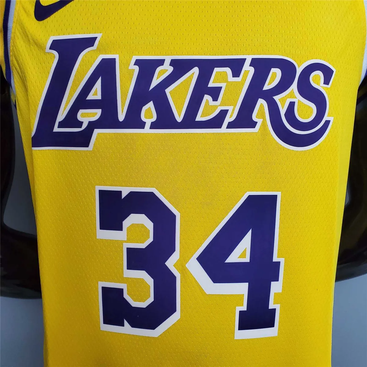 O'Neal #34 Lakers Round neck yellow 1