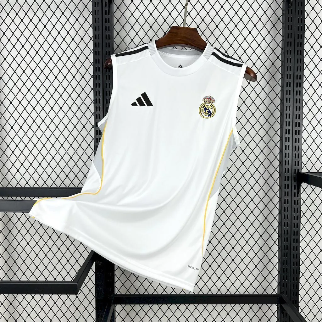 25-26 Real Madrid Home Vest Football T-Shirt AAAAJersey Supply Yupoo 6