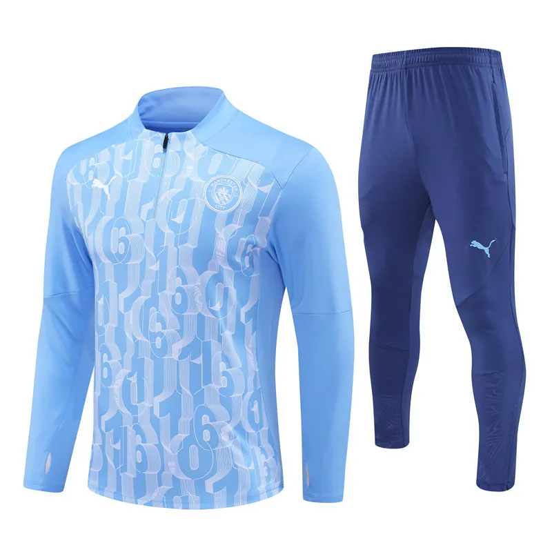 24-25 Manchester City Long Sleeve Training Suit Football Shirts 4