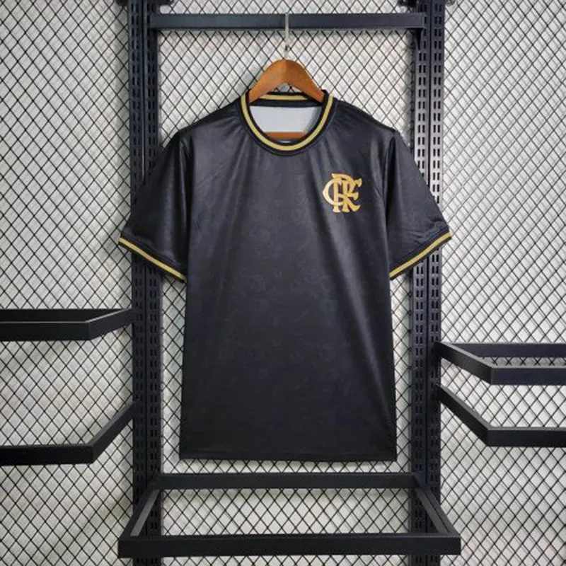 23-24 Flamengo Black S-4XL Cheap Soccer Jerseys 6
