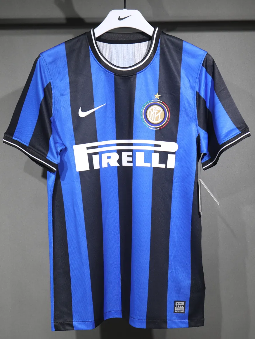 09-10 Inter Milan Home Retro Kit Vintage Player Version Sino Shirt AAAAJersey Dropship Yupoo 4