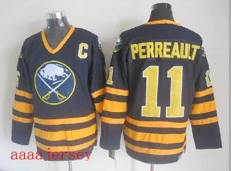 Buffalo Sabres retro ice hockey jersey M-3XL 水牛城军刀队复古冰球服 5