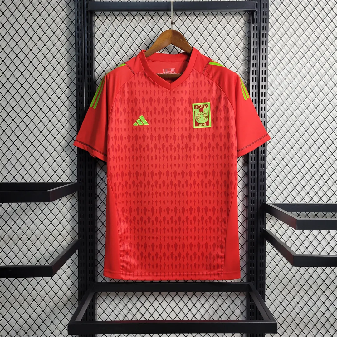 23-24 Tigres UANL Red Goalkeeper Red Kit Soccer Jerseys Yupoo 9