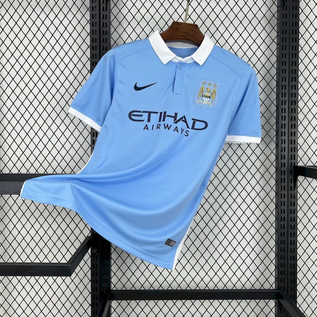 15-16 Manchester City Home Retro Kit Vintage Shirt AAAAJersey Supplier Yupoo 6