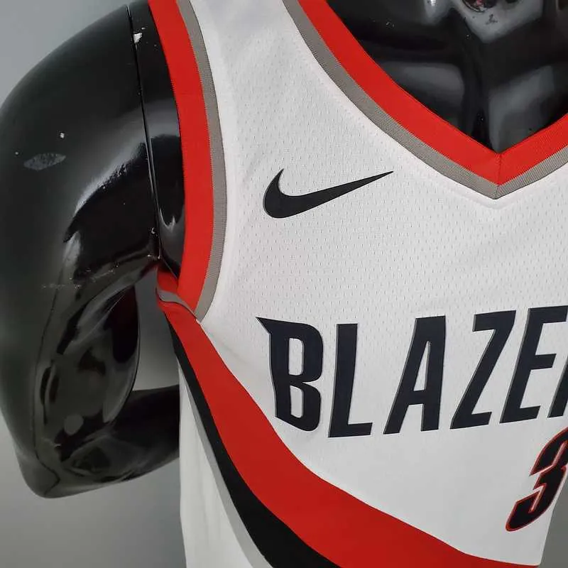2021 McCOLLUM#3 Trail Blazers Home White 1