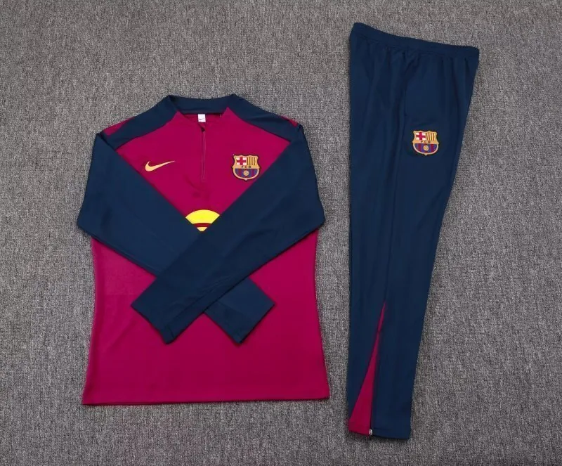 25-26 Barcelona Training Kit Soccer Half-Zip Suit AAAAJersey Supply Yupoo 1