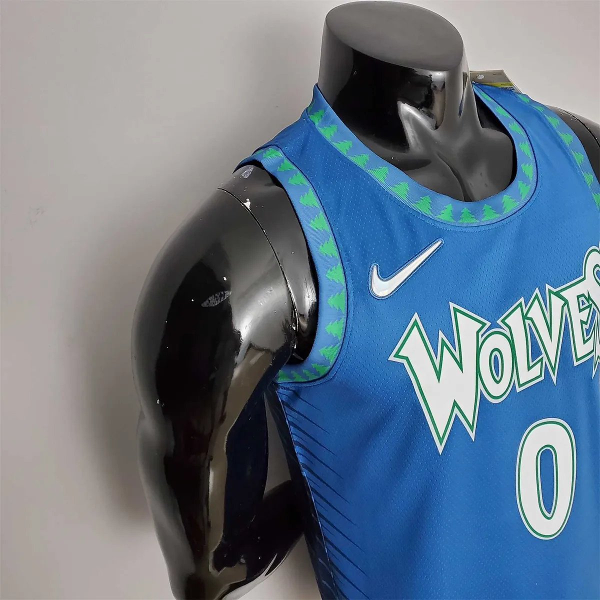 75th Anniversary 2202 Season RUSSELL#0 Minnesota Timberwolves City Edition Blue NBA Jersey 5