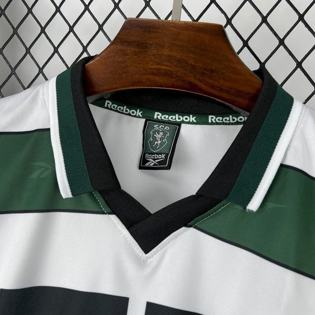 00-01 Sporting Lisbon Home Retro Kit Vintage T-Shirt Soccer AAAAJersey Yupoo 4