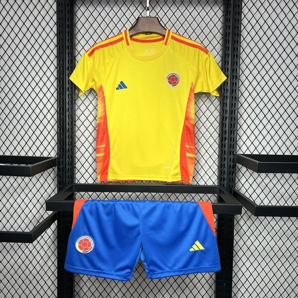 2024 Colombia Home Kid Kits Children Sets Football Replicas Yupoo 6