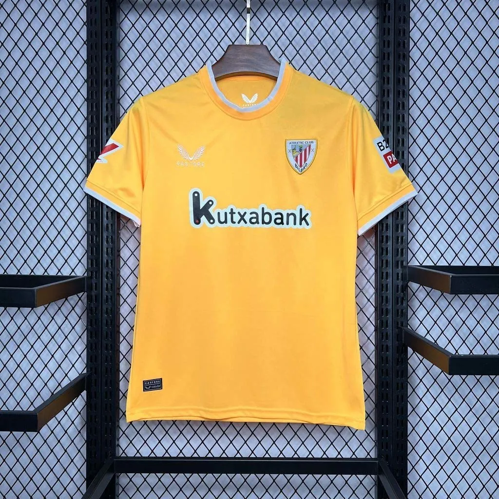 24-25 Athletic Bilbao Yellow Goalkeeper Kit Sport AAAAJersey Yupoo 6