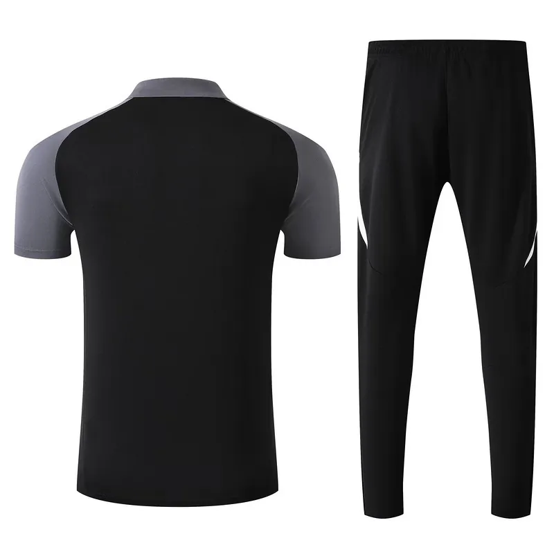 25-26 Manchester United Black POLO Training Kits Football Tracksuits 1
