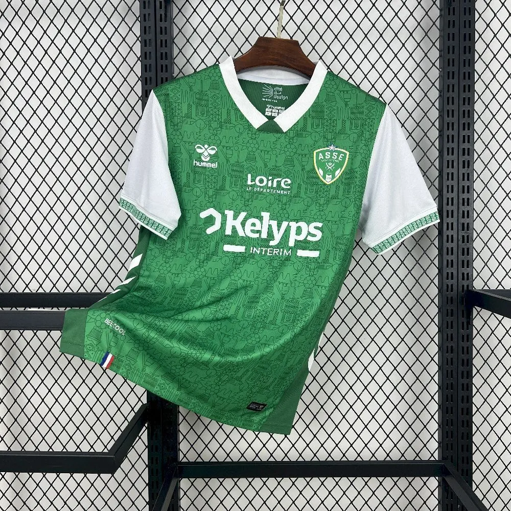 25-26 Saint Etienne Home Kit Football T-Shirt Sport AAAAJersey Supplier Yupoo 6