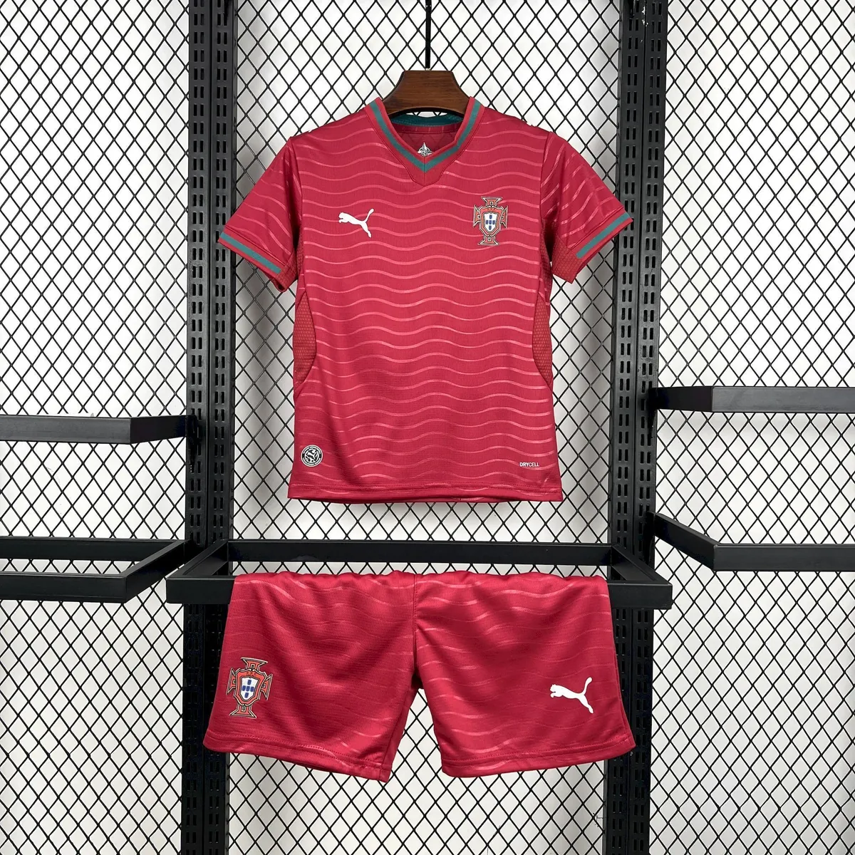2026 World Cup Portuga Home Kids Kit Soccer Youth Apparels AAAAJersey Supply Yupoo 8