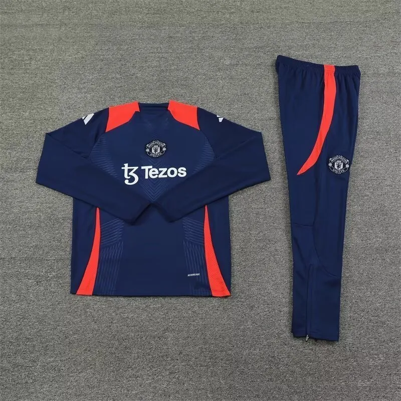 24-25 Manchester United Long Sleeve Training Suit Football Shirts 2