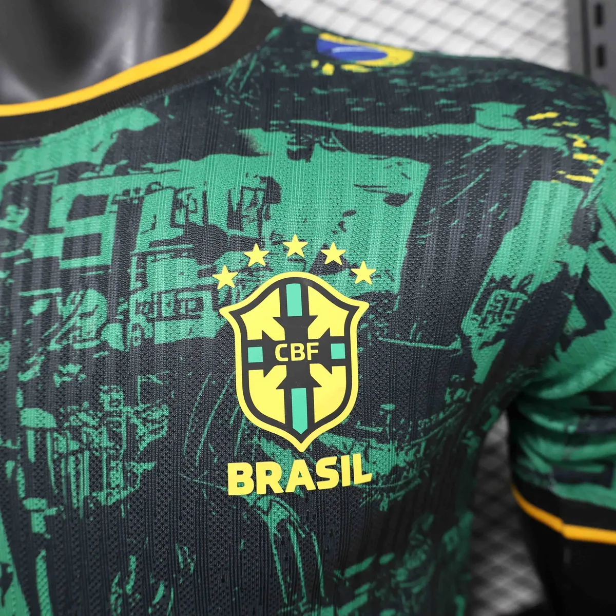 2024 Brazil Green Church Special Edition Player Version Shirt AAAAJersey Supplier Yupoo 4
