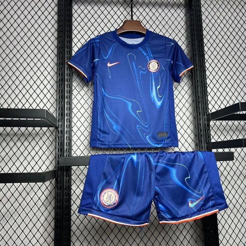24-25 Chelsea Home Kid Kits Youth Apparels Football AAAAJersey Yupoo 1