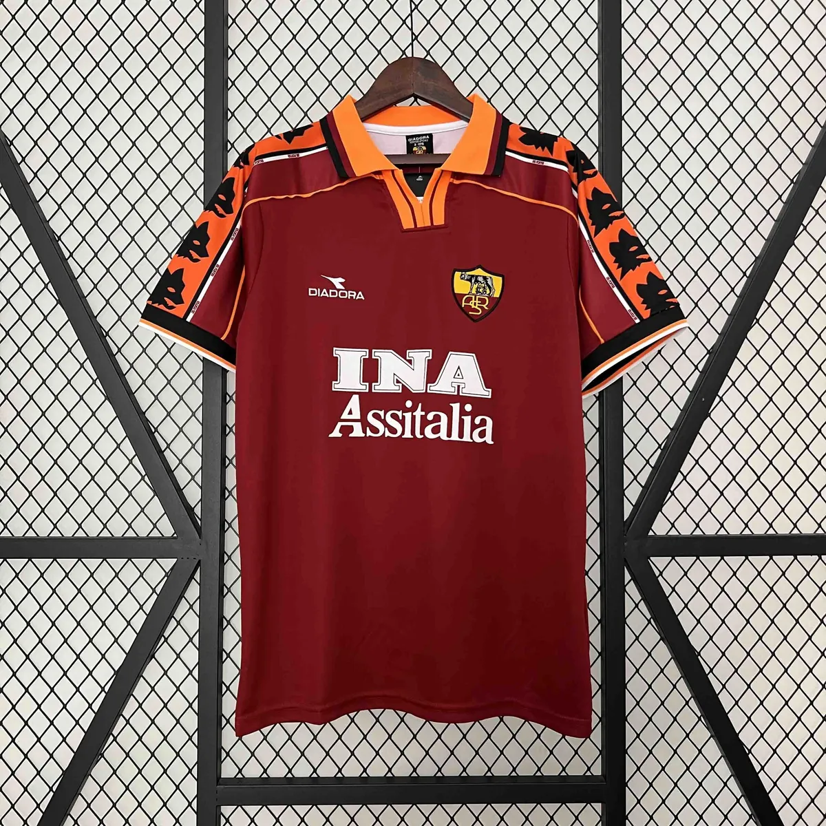98-99 Roma Home Retro Kit Soccer Uniform AAAAJerseys Dropshipping Yupoo 7