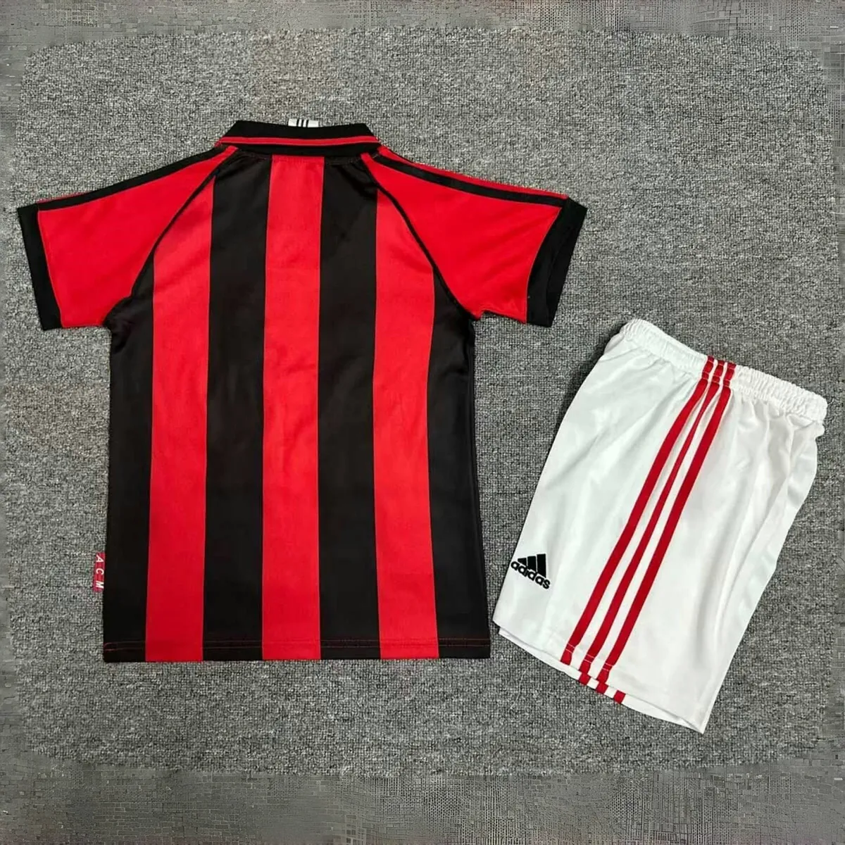 98-99 AC Milan Home Retro Kid Kits Youth Apparels Sport AAAAJersey Yupoo 3