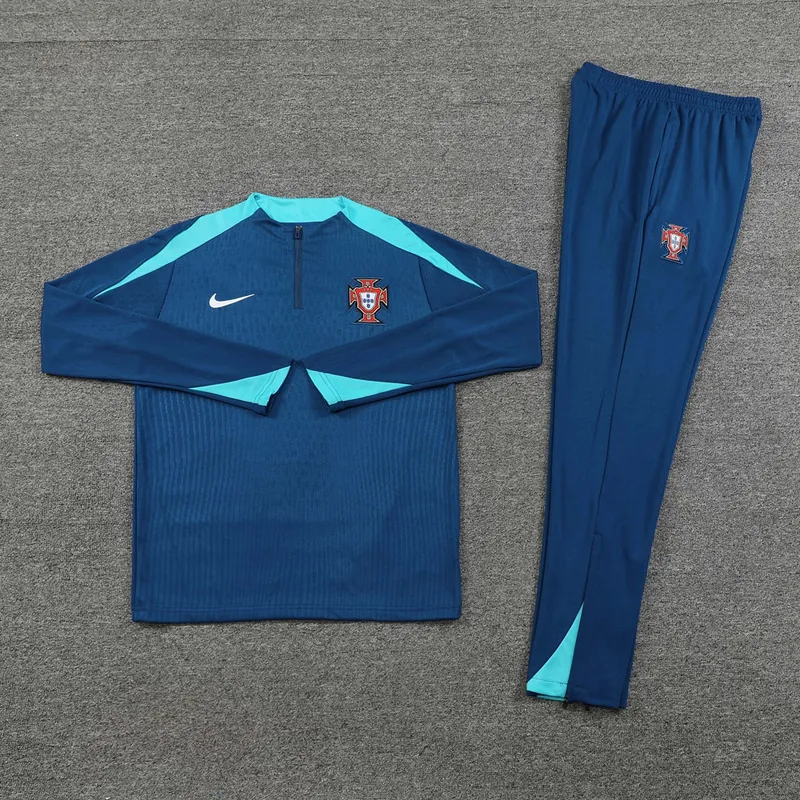 2024 Portugal Long Sleeve Training Suit Football Shirts 1