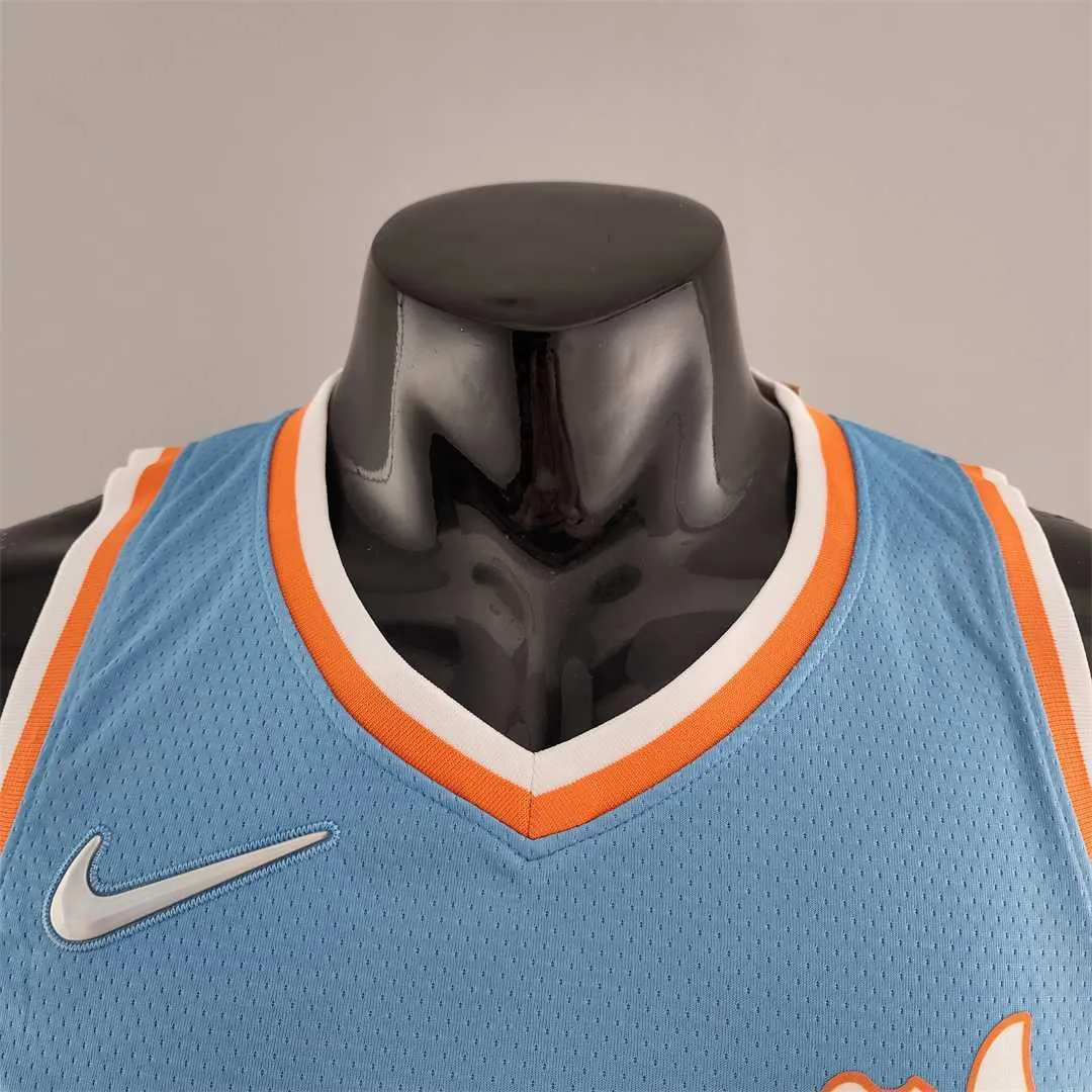 2022 WALL#11 Los Angeles Clippers City Edition NBA Jersey Blue 7