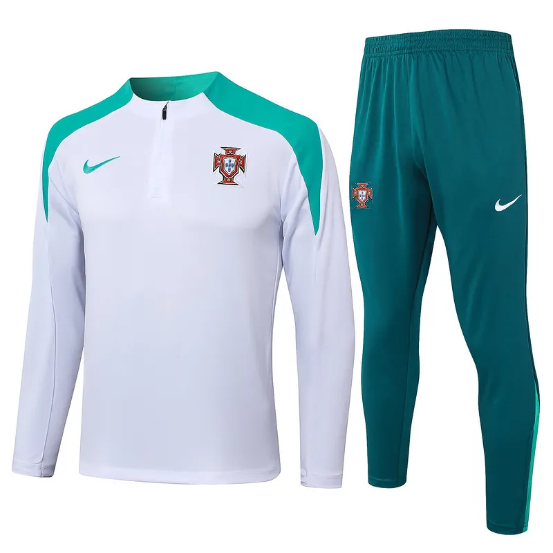 2024 Portugal Long Sleeve Training Suit Football Shirts 3