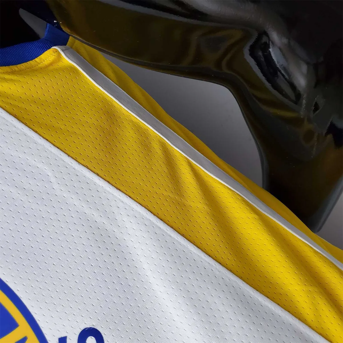 75th Anniversary Golden State Warriors Curry #30 Mexico Edition White NBA Jersey 1