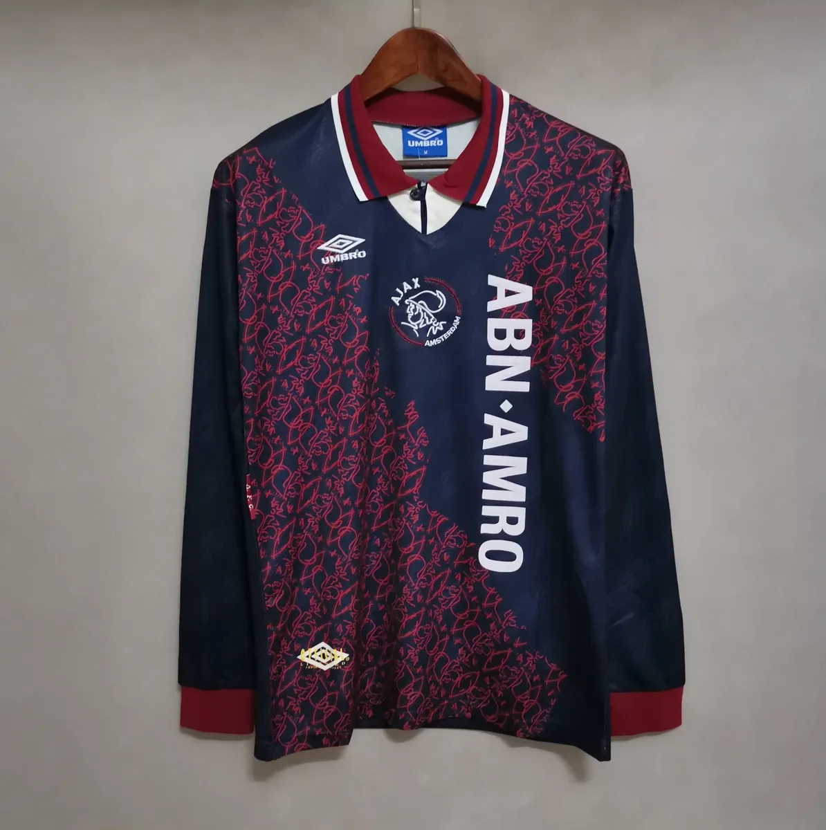 94-95 Ajax away royal blue long sleeve 10