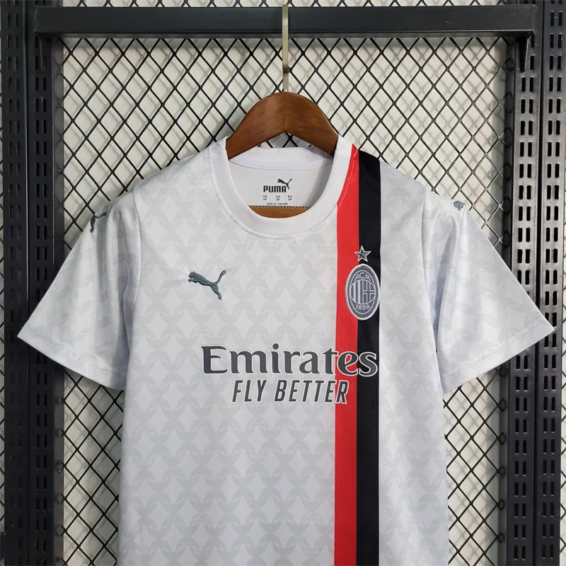 23-24 Kids AC Milan away size 16-28 Soccer Jerseys 11