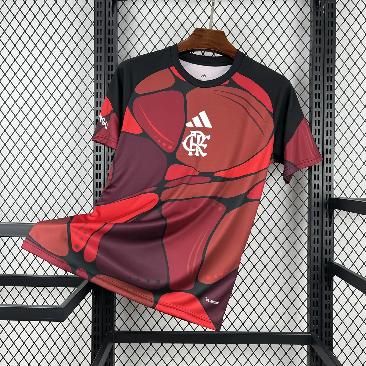 26-27 Flamengo Pre-Match Football T-Shirt AAAAJersey Supply Yupoo7 6