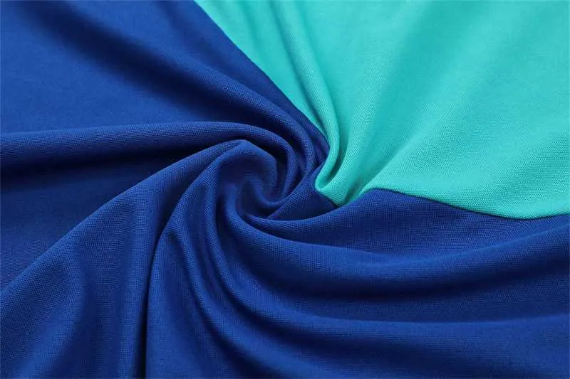 Polo Marseille color blue and green team logo 14