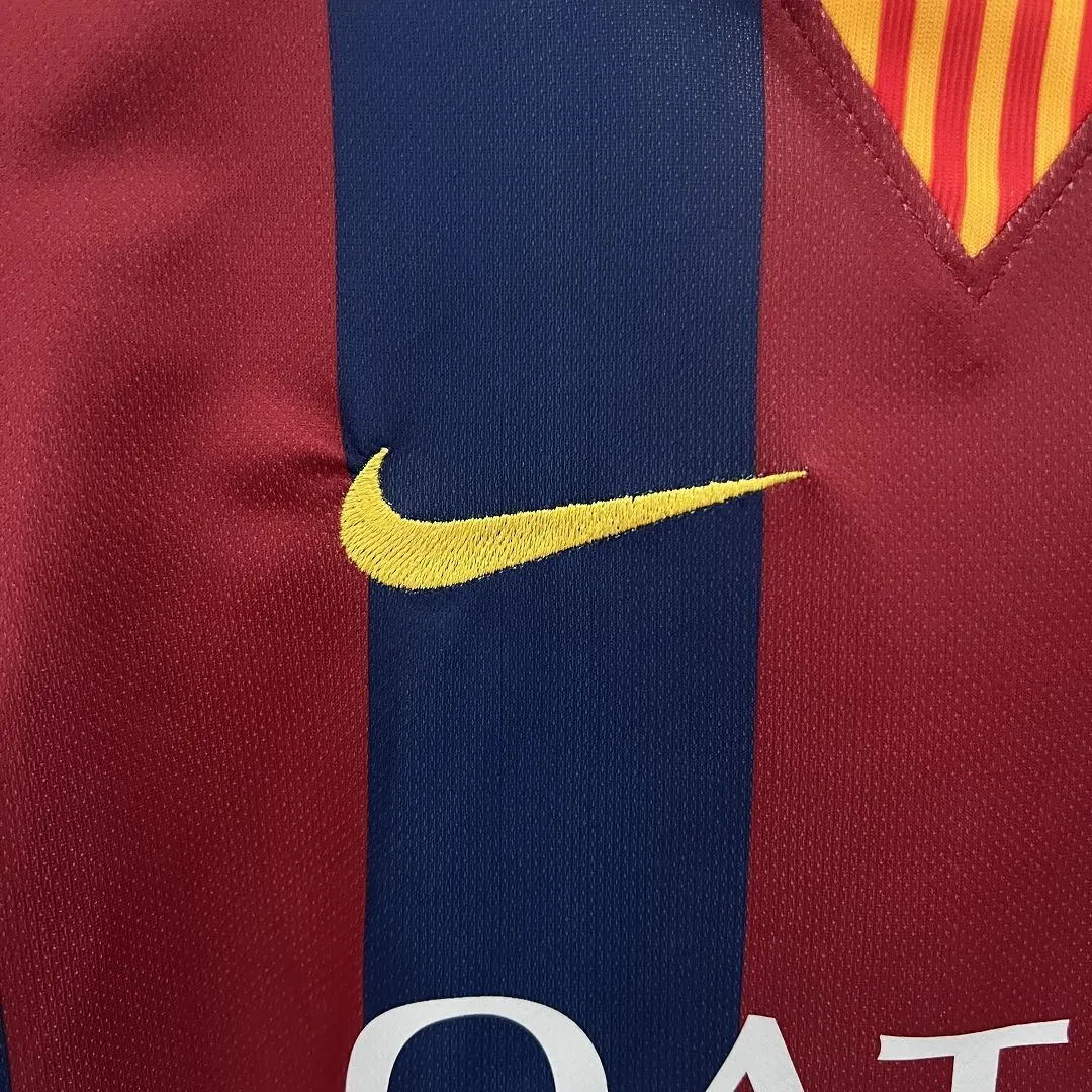14-15 Barcelona Home Retro Kids Kit Size-16-28 Football Jersey Yupoo 8