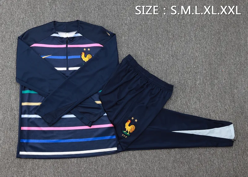 2024 France Long Sleeve Training Suit Football Shirts 2